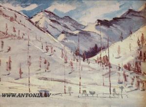 udovenko i.v,The snowcapped hills,1976,Antonija LV 2009-03-14