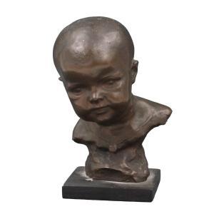 UGO Antonio 1870-1956,Mezzo busto di bimbo,Galleria Sarno IT 2024-03-13