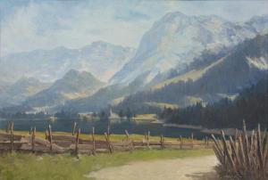 UHLIK Eduard,Lake Grundlsee with view of Totes Gebirge (mountai,im Kinsky Auktionshaus 2020-12-15