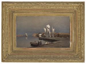 ULFSTEN Nikolai 1854-1885,Harbour,1882,Grev Wedels NO 2011-11-28