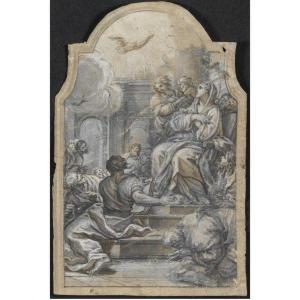 ULIVELLI Cosimo 1625-1704,LA DISCESA DELLO SPIRITO SANTO,Sotheby's GB 2009-10-14