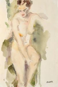 ULLIK Rudolf 1900-1996,Nude in the green,1960,Kaupp DE 2012-06-15