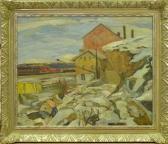 ULLMAN Sigfrid 1886-1960,Klippor vid hamn.,Auktionskompaniet SE 2007-09-09