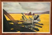 Ulmer Allen 1922-1990,Farm House in Field,Ro Gallery US 2011-06-02