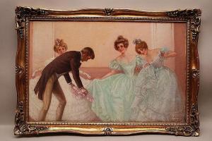 ULREICH Fritzi 1865-1936,Young women getting ready for the Ball,Hood Bill & Sons US 2014-10-21