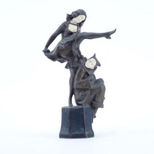 ULRICH J,Man with Mandolin and a Women Dancing,Kodner Galleries US 2018-02-07