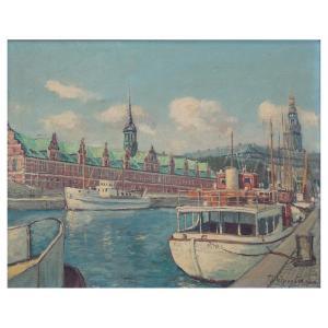 ULRICHSEN Theodor 1905-1970,Danish Canal,Kodner Galleries US 2021-04-14