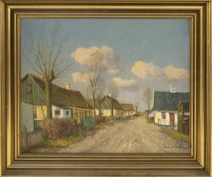 ULRICHSEN Theodor 1905-1970,Dutch street scene,Eldred's US 2019-06-13