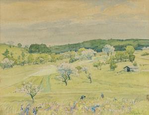 UMGELTER Hermann Ludwig 1891-1962,Spring landscape,Nagel DE 2021-06-09