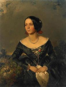 UMLAUF Ignaz 1821-1851,Portrait of a Young Lady,Van Ham DE 2015-05-15