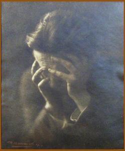 UMMELS Maurice,Etude d'expression,1917,Lhomme BE 2012-02-04