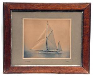 UMPLEBY KIRK William 1844-1928,The Yacht Oursin,Keys GB 2014-12-12