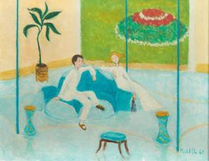 UN MICHEL,Couple sur un canapé,1967,Pierre Bergé & Associés FR 2016-05-13