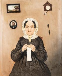 UNGER A,Knitting lady,1884,Nagyhazi galeria HU 2015-12-15
