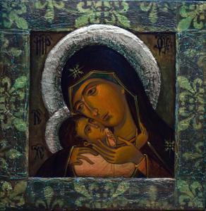 Ungureanu Mira 1971,Holy Mother,GoldArt RO 2017-10-26