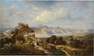 UNTERBERGER Franz Richard 1838-1902,Die Goldene Meile bei Remagen,Sotheby's GB 2024-02-02