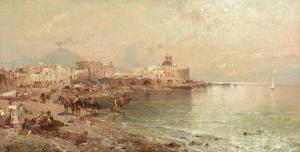 UNTERBERGER Franz Richard 1838-1902,Torre del Greco, Bay of Naples,Bonhams GB 2024-03-20