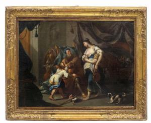 UNTERBERGER Michelangelo,Abraham verstößt Hagar mit ihrem Sohne Ismael,Palais Dorotheum 2021-03-31