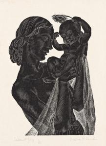 UNWIN Nora Spicer 1907,Infant Joy,1932,Swann Galleries US 2022-06-02