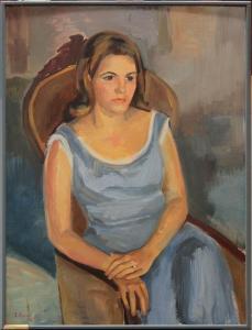 UPHAM Elsie Dorey 1907-1991,''Karen,1967,Clars Auction Gallery US 2011-01-08