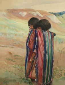 UPJOHN Anna Milo 1868-1951,Cheyenne Indians (Montana),Butterscotch Auction Gallery US 2015-11-22