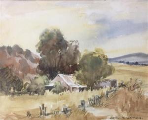 UPTON JOHN R 1892-1987,Cottage in Rural Landscape,Theodore Bruce AU 2019-10-27