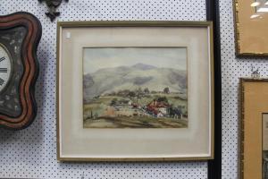 UPTON JOHN R 1892-1987,Village in the Foothills,Vickers & Hoad GB 2018-06-02
