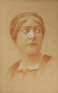 URBAN františek 1868-1919,Head of a Girl,Palais Dorotheum AT 2014-03-08