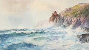 UREN John Clarkson Isaac 1845-1932,Port Joke, New Quay Cornwall,Lando Art Auction CA 2023-10-15