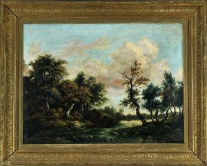 URGUHART C 1800-1800,Waldszene nach Ruisdael,1890,Allgauer DE 2015-04-16