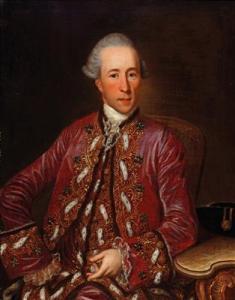 URLAUB Georg Anton Abraham 1744-1788,Portrait of a gentleman in an ermine-trimmed ,Palais Dorotheum 2016-04-19