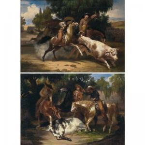 URRUCHI Juan 1828-1892,a pair of paintings: lanceando un toro and la muer,1862,Sotheby's 2004-05-26