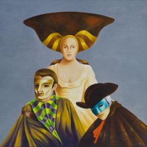 URTIS Franco 1940,Masquerade,1983,Fabiani Arte IT 2024-01-17