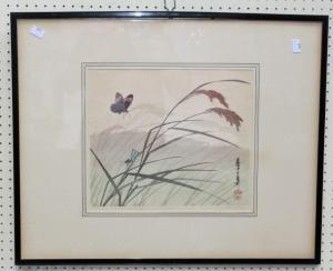 URUSHIBARA Yoshijiro Mokuchu 1888-1953,The Grasshopper,Hansons GB 2023-09-02