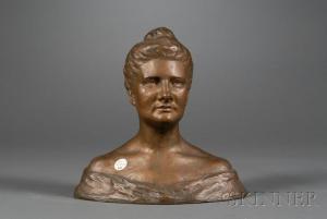 usher leila 1859-1955,Bust of a Woman,1906,Skinner US 2009-10-03