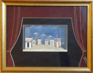 USHIN Nikolay Alekseevich 1898-1942,Decoration sketch for the show "Game of interests,1921,Antonija 2019-11-05