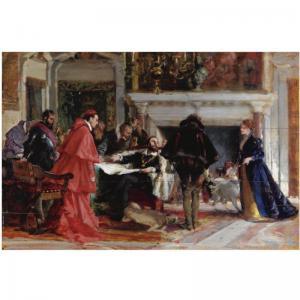 USSI Stefano 1822-1901,BIANCA CAPELLO PRESENTA AL GRANDUCA FRANCESCO I DI,Sotheby's GB 2008-06-18