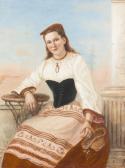 USTERI Albert 1830-1914,Porträt einer jungen Italienerin.,1892,Dobiaschofsky CH 2007-05-01