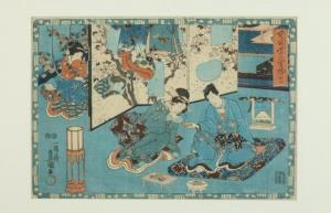 UTAGAWA TOYOKUNI 1769-1825,SONO SUGATA MURASAKI NO UTSUSHI-E,Sloans & Kenyon US 2015-12-15
