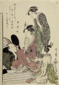 UTAMARO Kitagawa 1754-1806,a young man lingering in bed,1788,Bonhams GB 2017-03-15