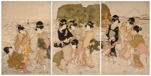 UTAMARO Kitagawa 1754-1806,Jeunes femmes au bord de l'eau s,Artcurial | Briest - Poulain - F. Tajan 2018-05-23