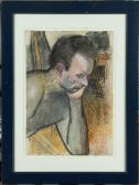UTERMOHLEN William 1933-2007,Portrait d'homme,1987,Millon & Associés FR 2022-03-24