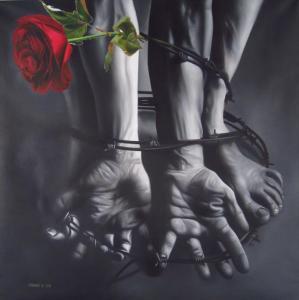 UTOMO S 1958,Untitled (Bound Limbs with Single Red Rose),2008,iGavel US 2014-03-28
