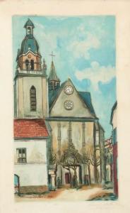 UTRILLO Maurice 1883-1955,L'église de Limours,1926,Beaussant-Lefèvre FR 2016-12-16