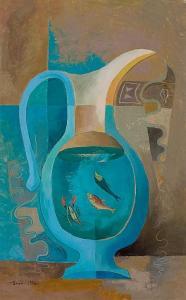 UTTER Bror 1913-1993,Pitcher, Two Fish,1950,Heritage US 2013-05-11