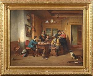 VAARBERG Joannes Christoffel 1825-1871,Scène d\’intérieur,1868,VanDerKindere BE 2021-10-12