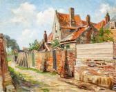 VAARZON MOREL Willem F.A.I 1868-1955,Back alley, Veere,AAG - Art & Antiques Group NL 2018-06-18