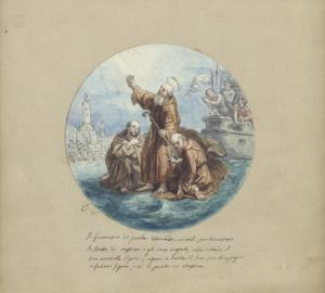VACCA Luigi 1778-1854,Miracolo di San Francesco da Paola,Sant'Agostino IT 2022-02-25