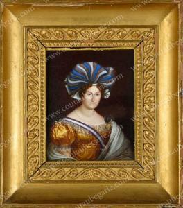 VACCA Luigi 1778-1854,Portrait de la reine Marie-Christine de Sardaigne,,Coutau-Begarie 2019-06-14