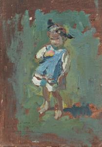 VACCARI Alfredo 1877-1933,La bimba,1919,Finarte IT 2023-03-02